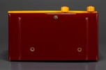 Garod 1B55L ’Drop-Handle’ Radio in Merlot + Yellow Catalin